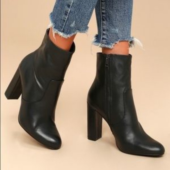 Steve Madden Editor Black Leather 